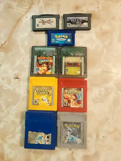 Authentic games from my childhood Have 2 copies of pokemon blue Feel free to reach out with any ques...