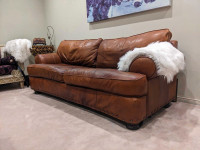 Restoration Hardware Real Leather Sofa Beautiful Free Delivery