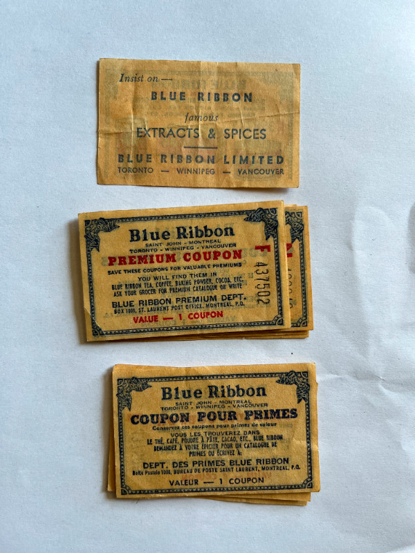 WW2, WWII Blue Ribbon Coupons - 15 in Set in Arts & Collectibles in City of Toronto - Image 2