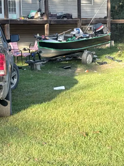 3500 OBO I’m in the process of painting and restoring the body. Boat has a 10hp it runs amazing firs...