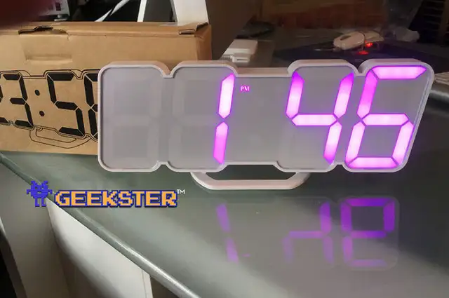 Large Multi-Colour LED Clock with Temp Display - FREE SHIPPING! in General Electronics in Ottawa - Image 8