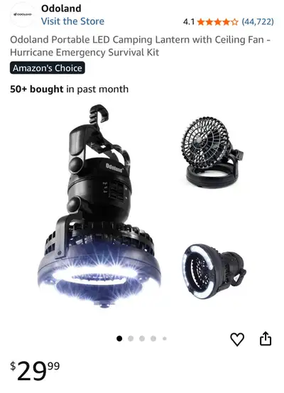 Odoland LED Camping Lantern, View more