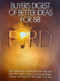 1968 Ford’s 16-Page Buyer’s Digest Original Ad