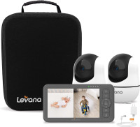 NEW: Levana Nala Video Baby Monitor, 2 1080P PTZ Cameras