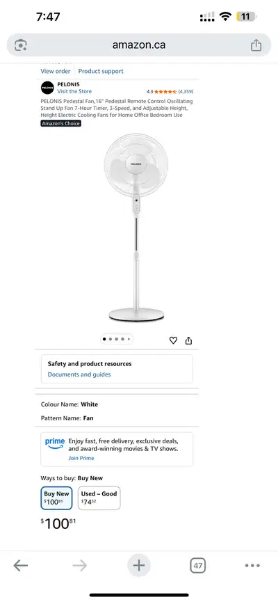 Pelonis Fan, View more