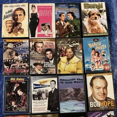 DVDs for sale at the Hillhurst Sunnyside Flea Market, View more
