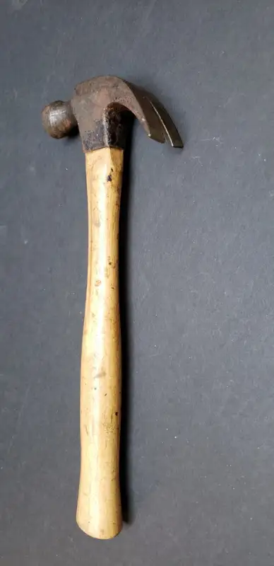 Sturdy Vintage 16 oz. Curved-Claw Nailing Hammer w Wood Handle, View more
