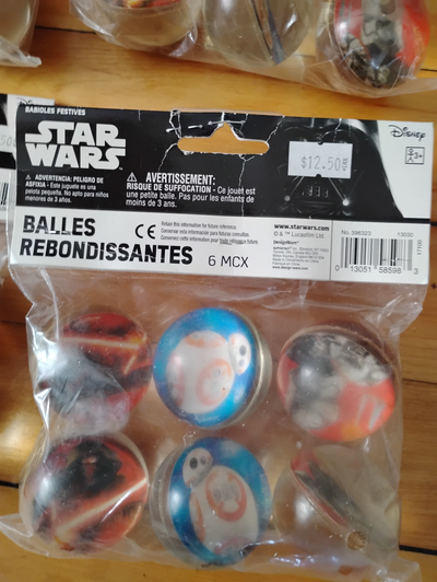 Star Wars Force Awakens Bouncy Balls 2015 Mint in Package Boba, View more