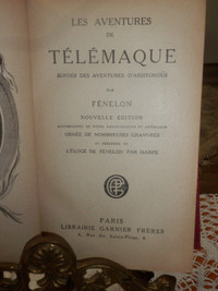 Les aventures de Télémaque par Fénelon.  Classique Garnier