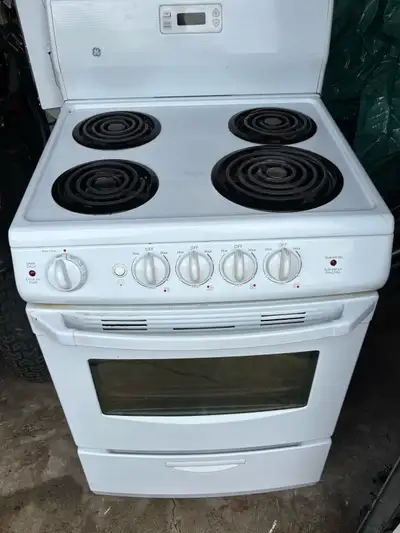 GE 24 inch White Electric Stove, View more