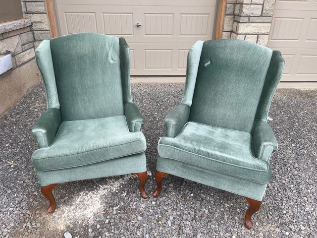  Vintage green armchairs in Chairs & Recliners in Hamilton