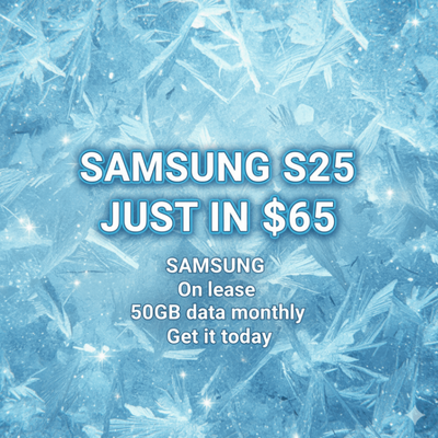 9. Picture Perfect Deal! Samsung S25 on Lease with 50GB Data, Ju, View more