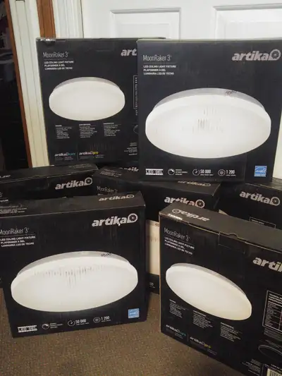 Artika Moonraker 13-Inch LED Ceiling Light - new, $28.00 each, View more