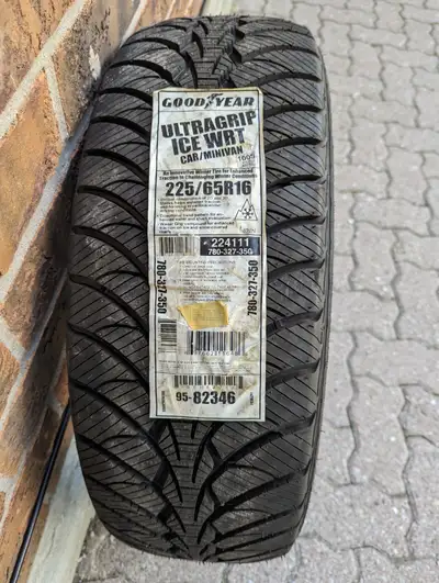 Goodyear Ultragrip ice winter tires Qty2 size 225/65R16 new Goodyear Ultragrip ice winter tires bran...