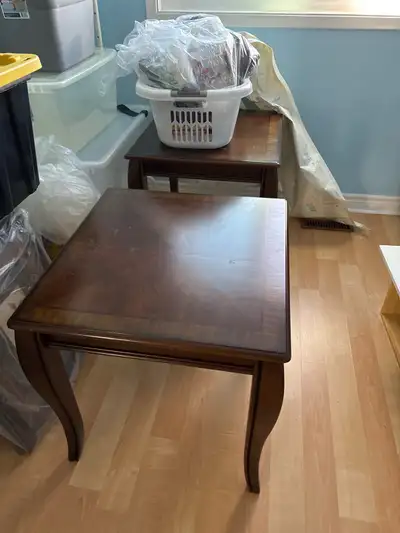 Solid Wood Side Table / End Table – Dark Brown, View more