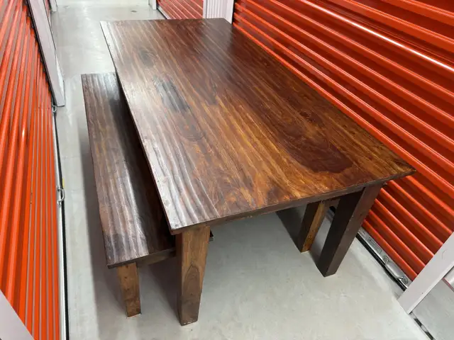*Free Delivery* Solid Wood Dining Table + 2 Benches in Dining Tables & Sets in Dartmouth - Image 4