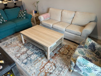 Furniture set, carpet, coffee table and side table