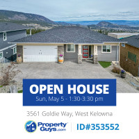 OPEN HOUSE! Sunday May 5, 1:30-3:30pm