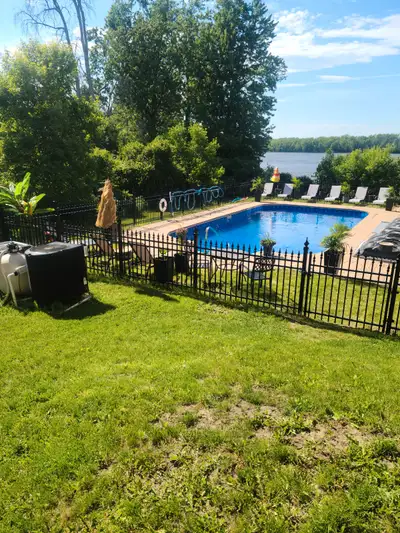 Waterfront Gorgeous 2 bedroom 1.5 bath available 9 foot ceilings, wood floors . Granite counter tops...