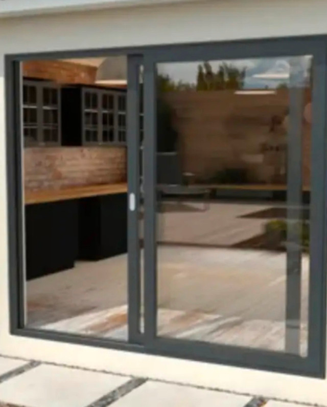 Aluminum sliding door 96 wide x 80 high in Windows, Doors & Trim in Owen Sound
