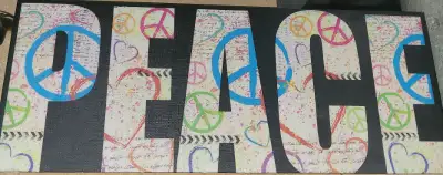 "Peace" canvas. Wall hanging. Picture. I deliver!, View more