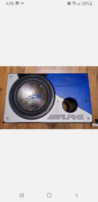 Subwoofer by Alpine