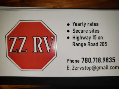 20km East of Fort Saskatchewan 24hr. access Yearly rates Dump Station Air compressor Fully fenced (c...