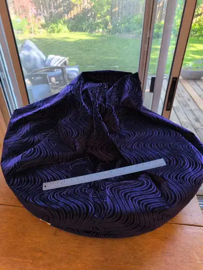 Velvet purple bean bag chair , View more