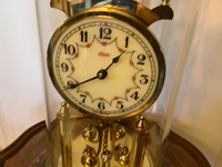 Large Vintage Kundo Black Forest 400 Day Brass Anniversary Clock