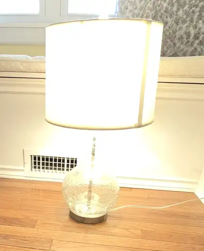 Table Lamp 20 Inches Tall, 14 Inch Shade with Bulb. Like new, View more