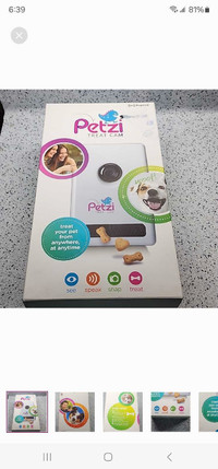 Petzi Treat Cam Wi-Fi Pet Camera Treat Dispenser. Open Box Condi