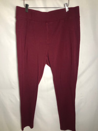 Womens Red Leggings. Size : 36” (1X).