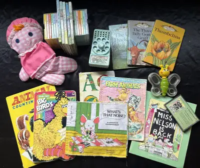 Group of items for a small child. , View more