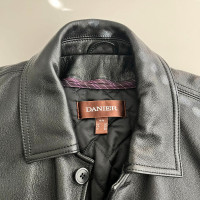 Danier Black Leather Jacket Thinsulate Liner Men's Size M