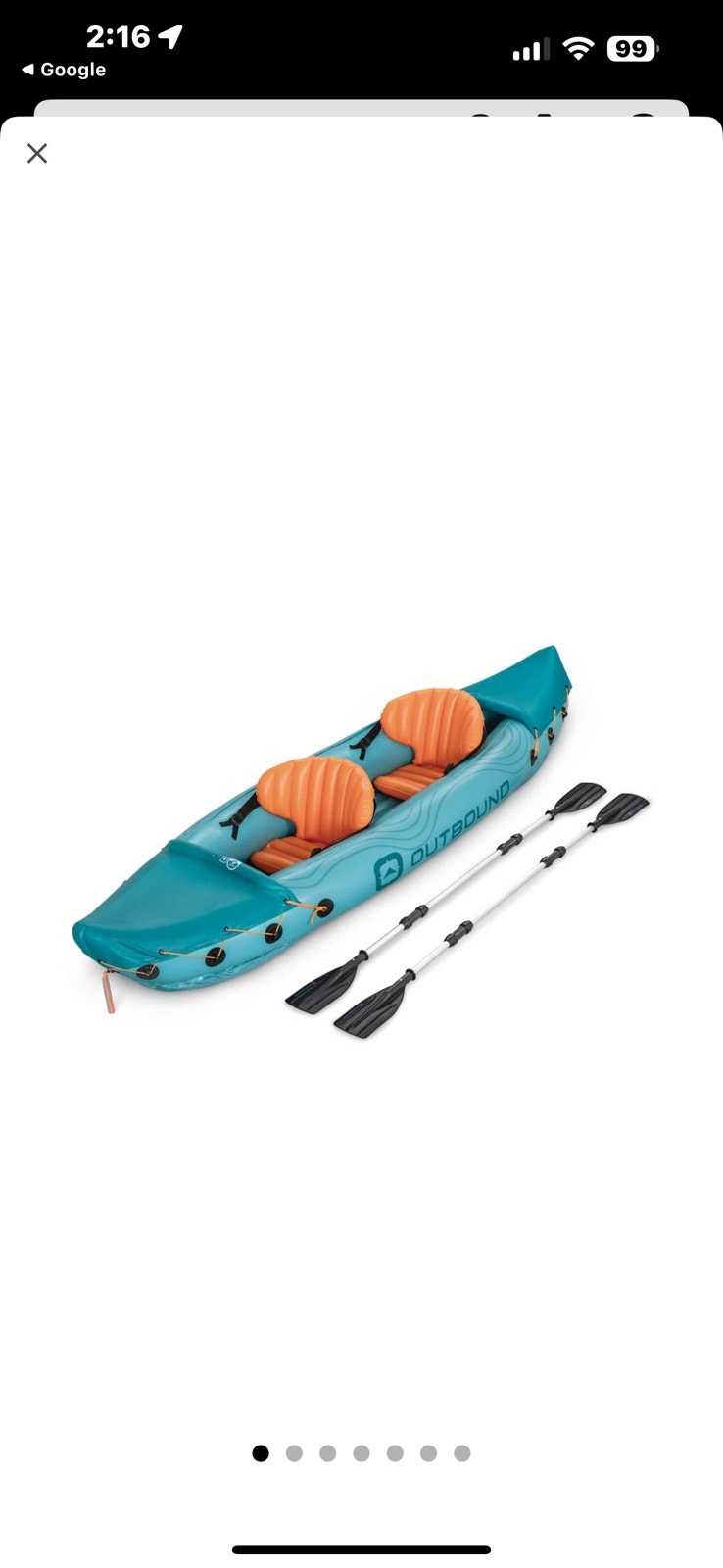 Outbound Inflatable Kayak with Paddle | Canoes, Kayaks & Paddles ...