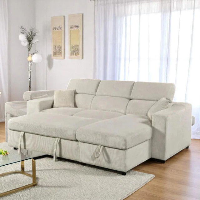 New Sectional Sofa Bed With Adjustable Headrests Now On Sale in Couches & Futons in London