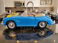 1:18 Diecast Burago 1961 Porsche Speedster 356 B Conv Blue