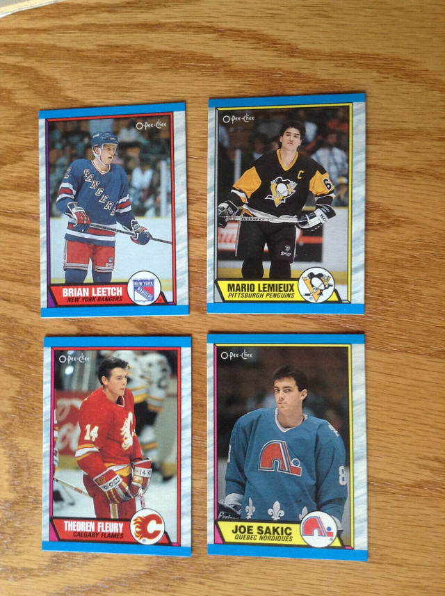 1989-90 OPC complète set Sakic, Fleury, Leetch RC dans Art et objets de collection  à Ouest de l’Île