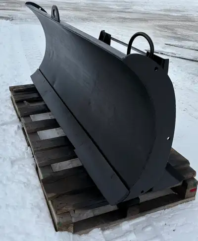 Skid steer dozer blade for sale, extra heavy duty. Blade measures 96” wide and weighs approx. 1600 l...