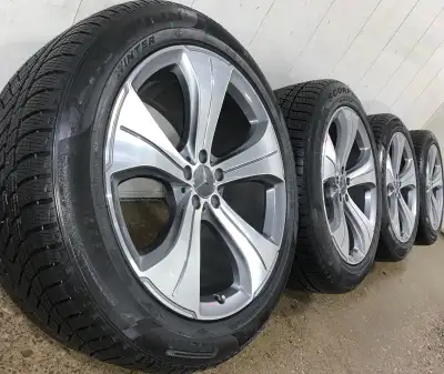2021 Mercedes Benz GLS / GLE Class 21" OEM / Original staggered wheels and winter tires for sale. Th...