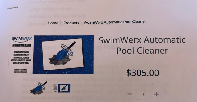 SwinWrex automatic pool cleaner in Hot Tubs & Pools in Winnipeg - Image 2