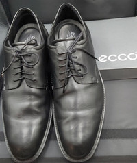 Ecco Leather Shoes Black; Size 47 - Used Like New