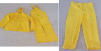 New Adult Yellow Rain Suit or Rain Pants