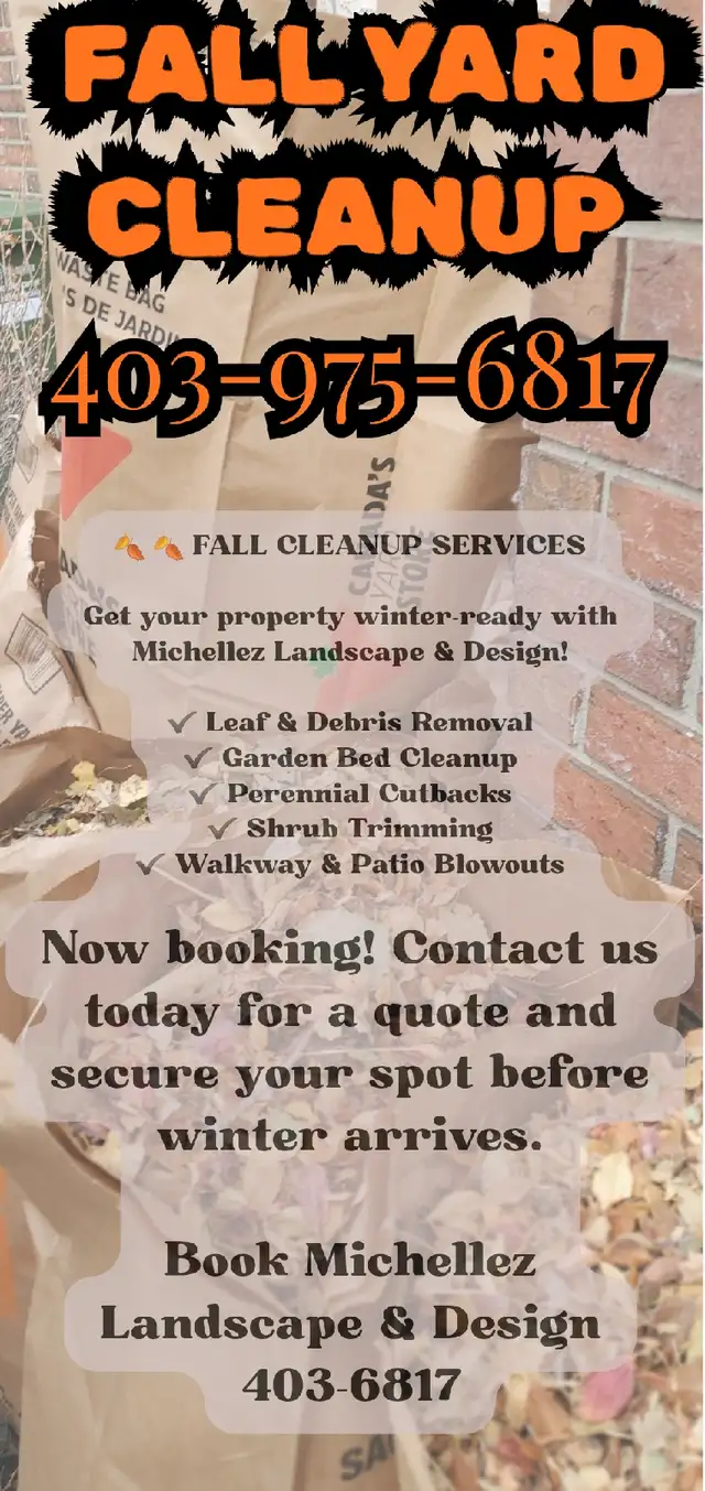 Michellez Landscape & Design Fall Cleanups & Snow Removal