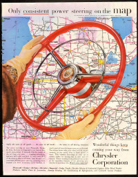 Large Original 1954 full-page magazine ad Chrysler Corporation