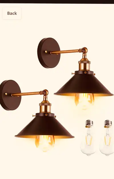 Industrial Decor Retro Wall Lights for Home Bedroom Stair Mirror, View more