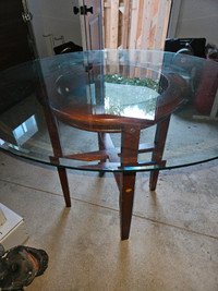 Glass table 42"