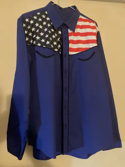 USA Flag Cowboy Shirt. *Read Description*, View more