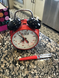 Olivia the Pig Collector Alarm Clock and Pen