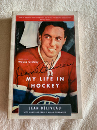 NEW Jean Beliveau Autobiography Book - My Life in Hockey